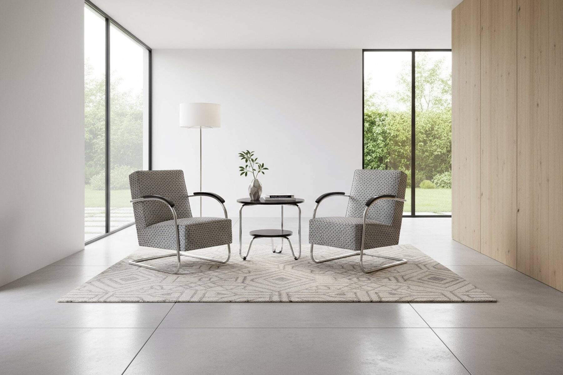 Bauhaus Armchairs by A. Lorenz for Mücke-Melder, 1930s, Set of 2