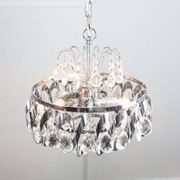 Petit chandelier en cristal viennois vintage, années 1970