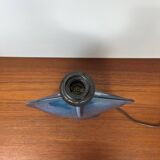 Blue ceramic lamp base, shaded petroleum blue effect, 1960