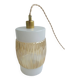 Vintage glass hanging lamp