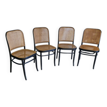 Set of 4 chairs no. 811 after Hoffmann, 1990s