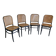 Lot de 4 chaises n°811 d’après Hoffmann, années 1990