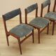 Set of four teak chairs, Danish design, 1970s, made in Denmark