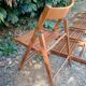 Vintage wooden folding chairs