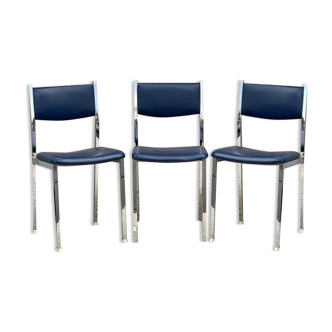 Suite de 3 chaises vintage