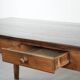 Authentic large French farmhouse antique XXL dining table with two drawers
