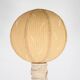 Lampadaire en rotin et soie