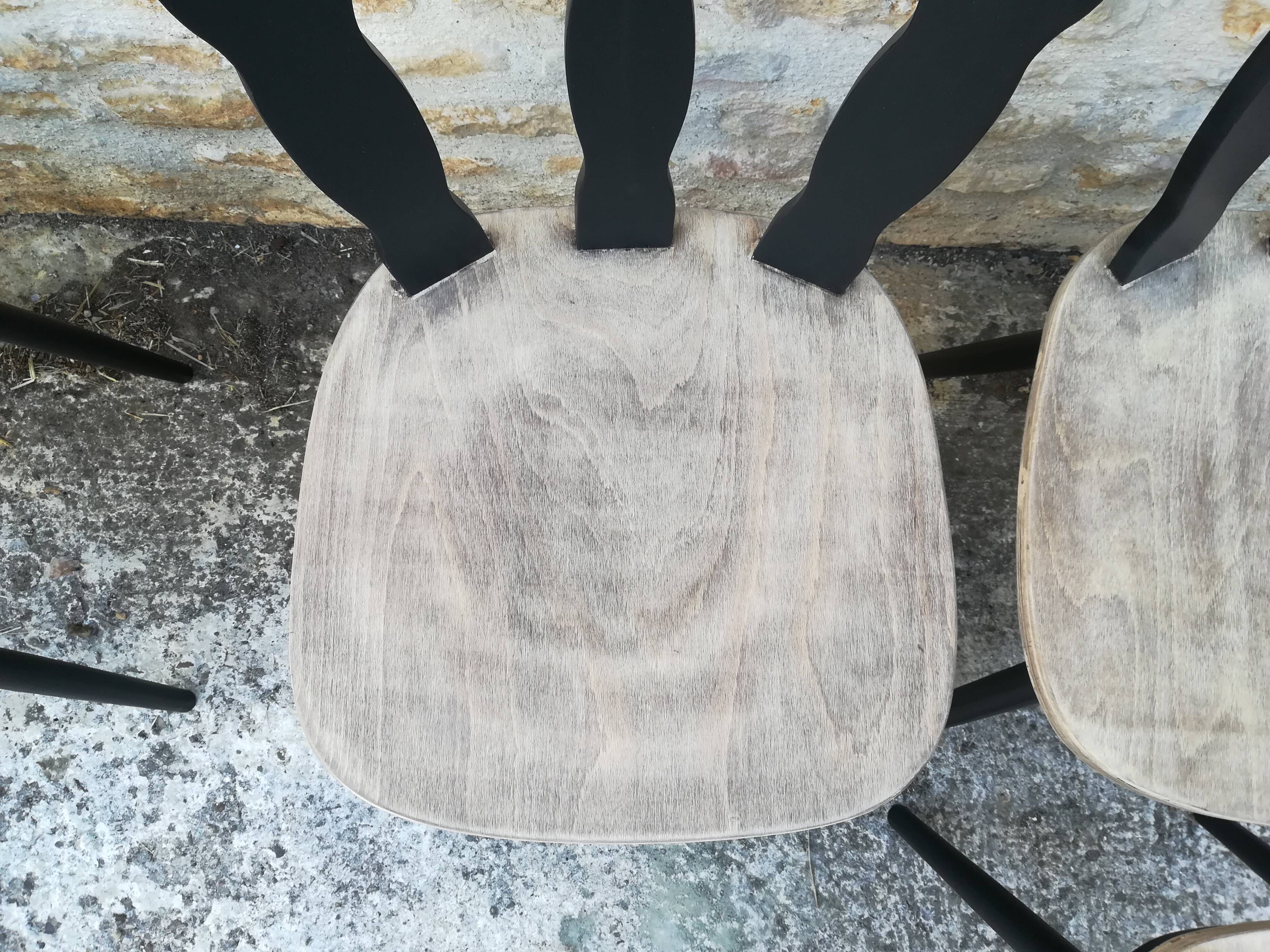 Lot of 12 bistro chairs