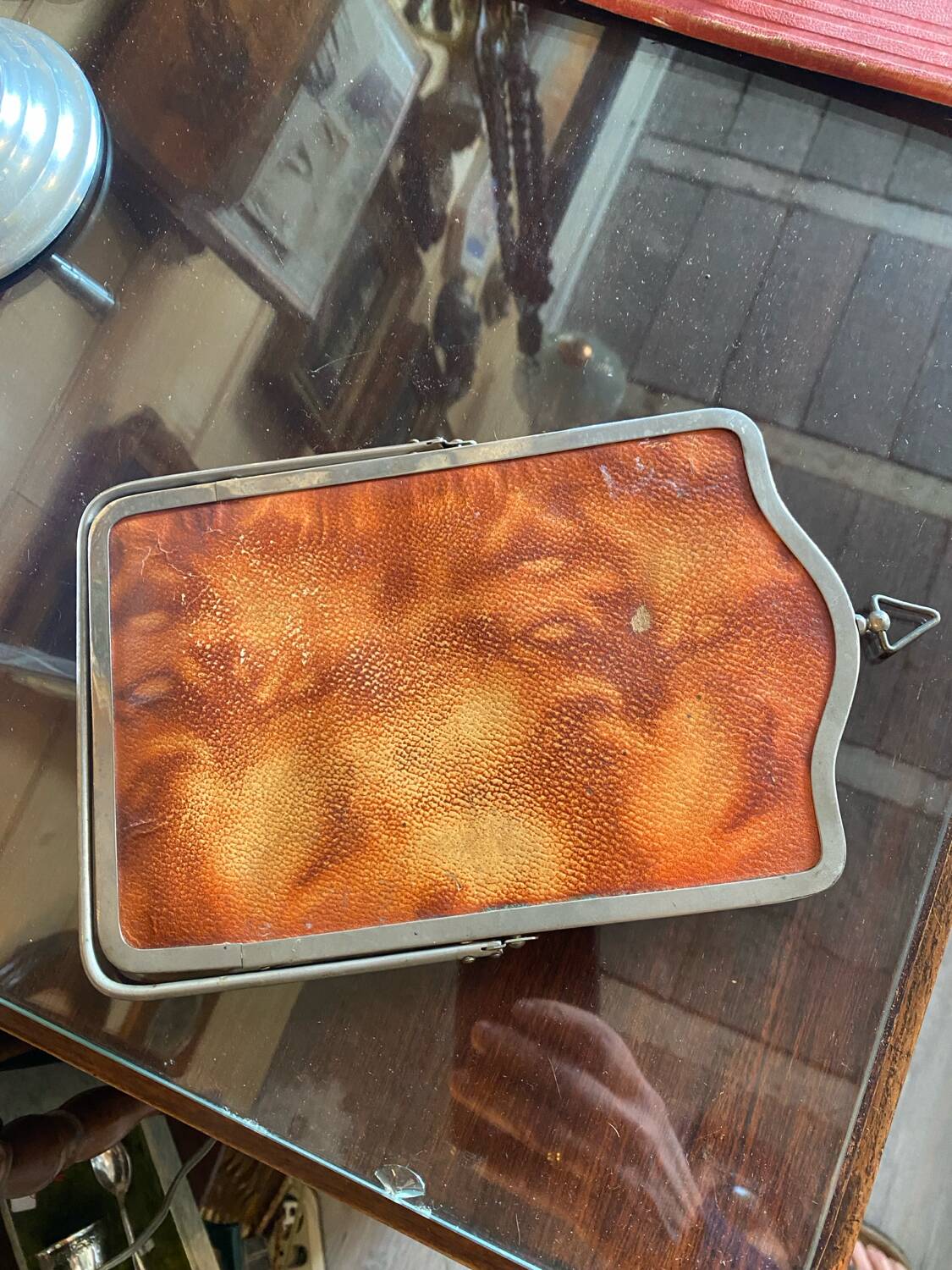 Miroir de barbier biseauté