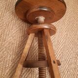 Solid wood screw stool