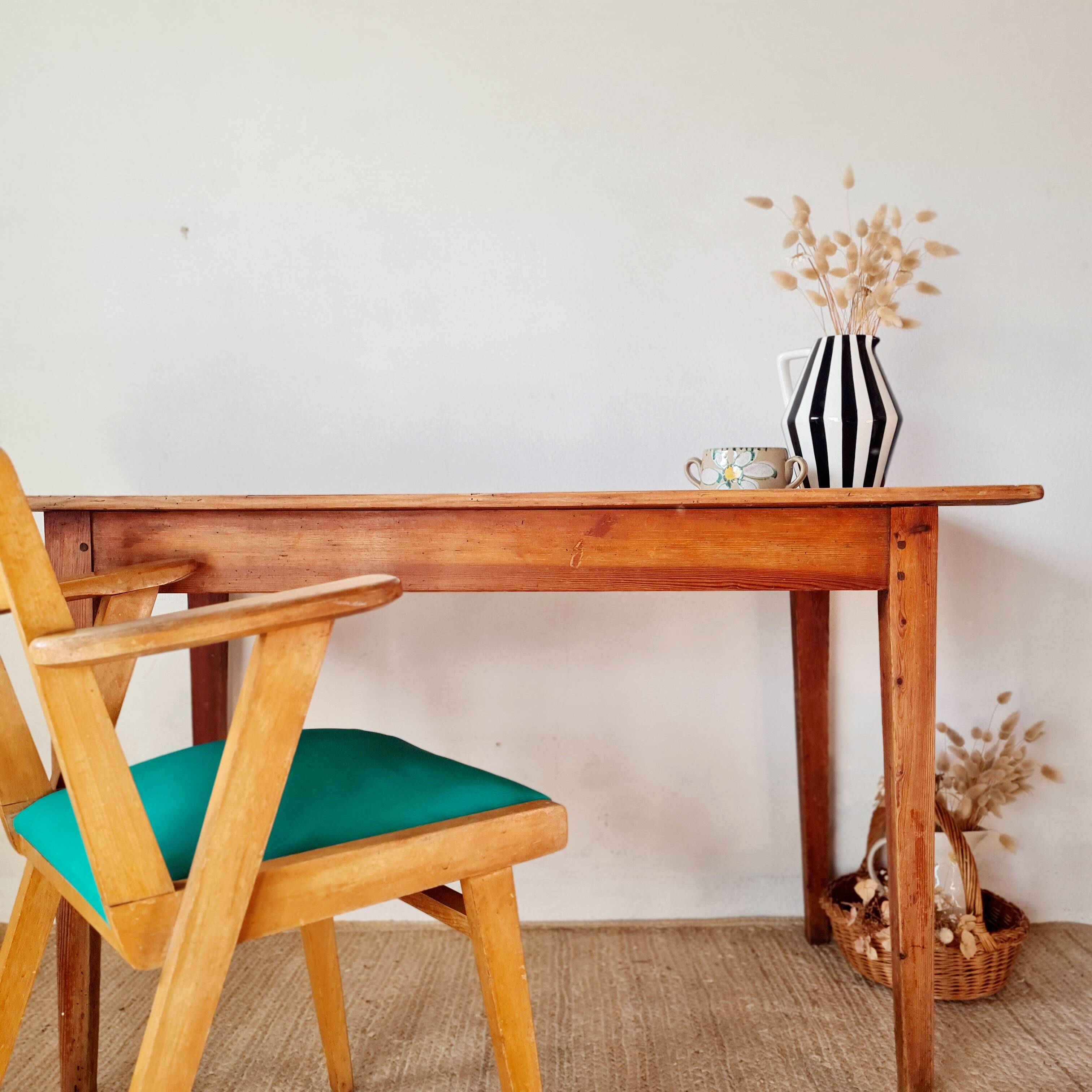 Antique farmhouse table L