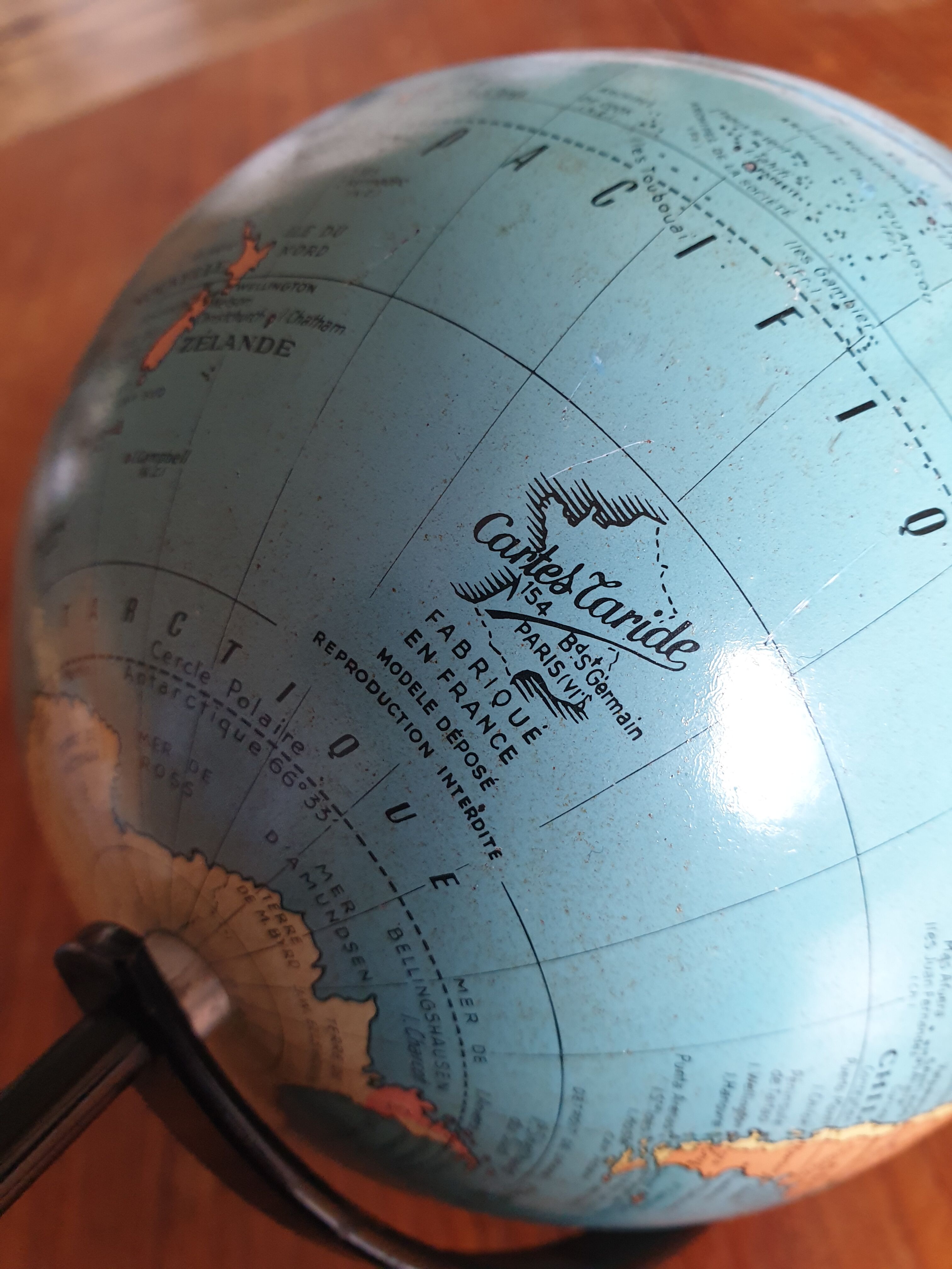 Vintage Earth Globe