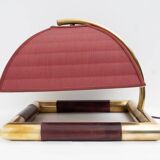 Tommaso Barbi Style Mid-century Modern Italian Brass Table Lamp, 1970s