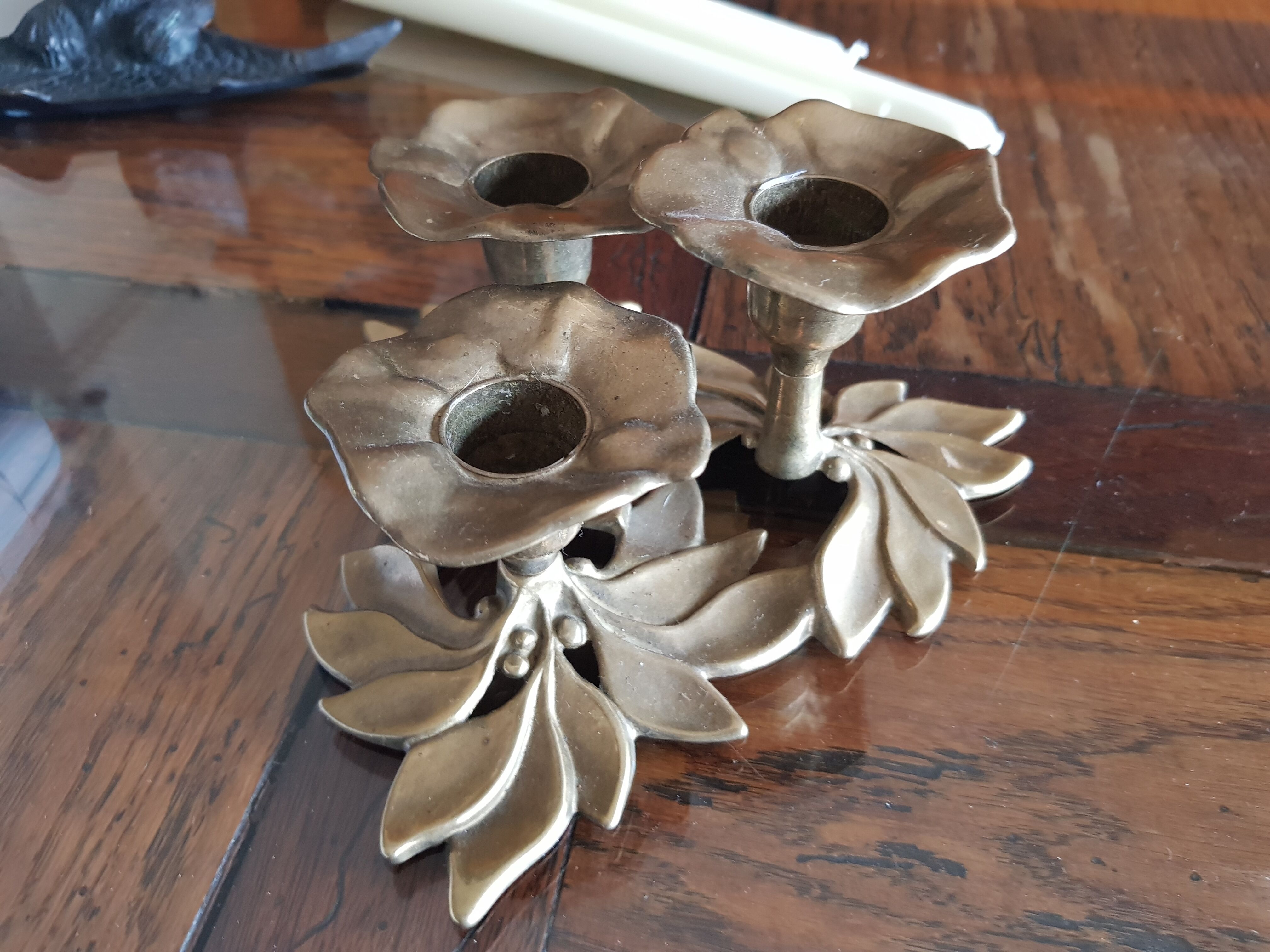 Vintage brass candlestick