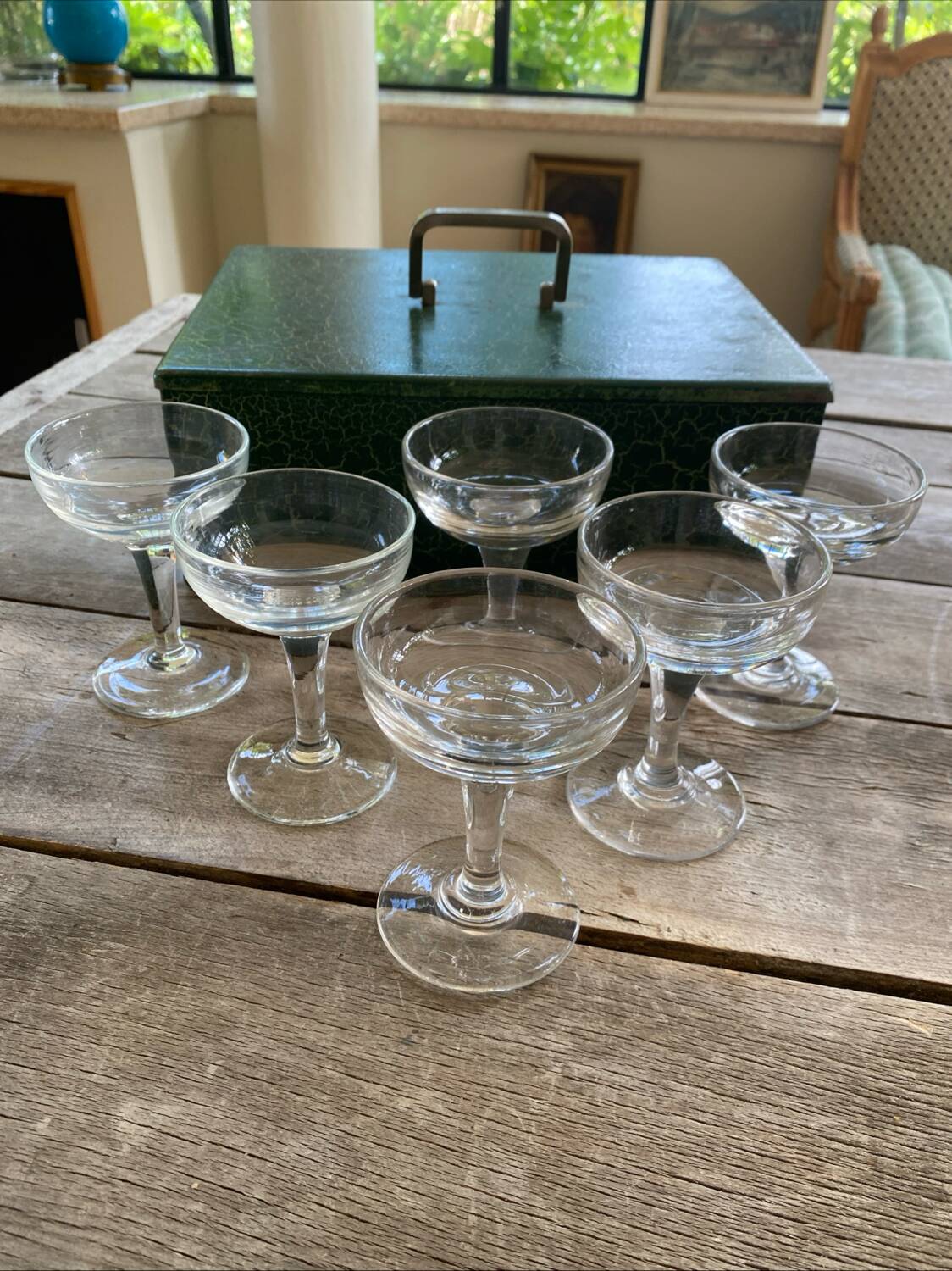 6 cherry or antique ice cream cups