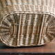 Panier en osier tressé, vannerie artisanale