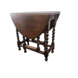 Vintage wooden table (foldable) / drop-leaf table / console