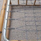 Sofa bench 3-seater vintage rattan