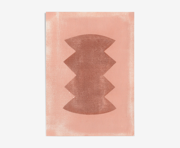 Peinture sur papier datée et signée Eawy M271