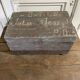 Old wooden tool box