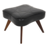 Scandinavian ottoman in leatherette, Sweden, 1960