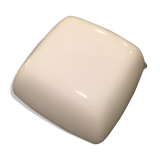 Ceiling square 70s vintage white opaline