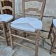 Série de 4 chaises paillées anciennes