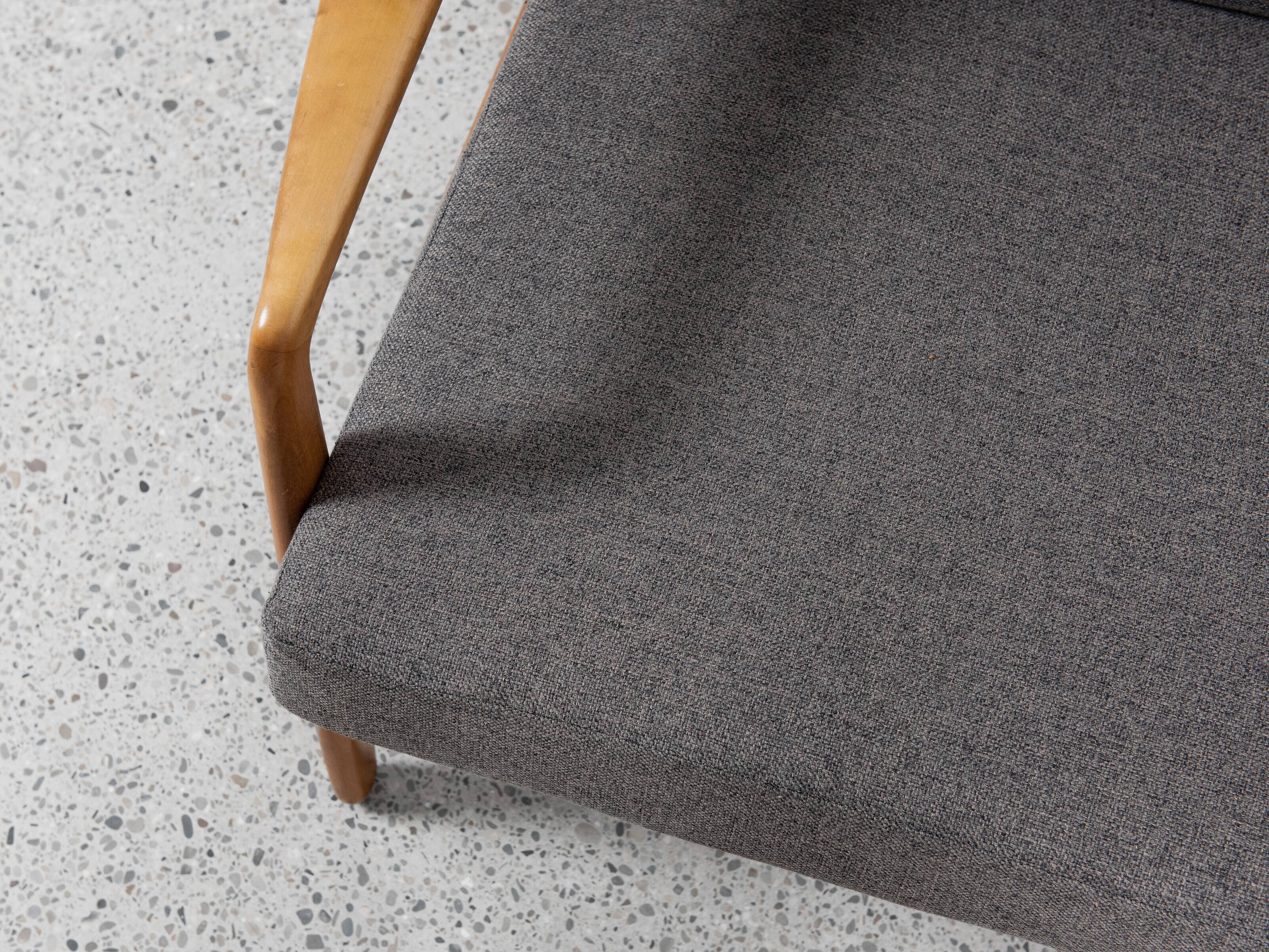 Midcentury Danish pair of easy chairs by Arne Vodder 1960s