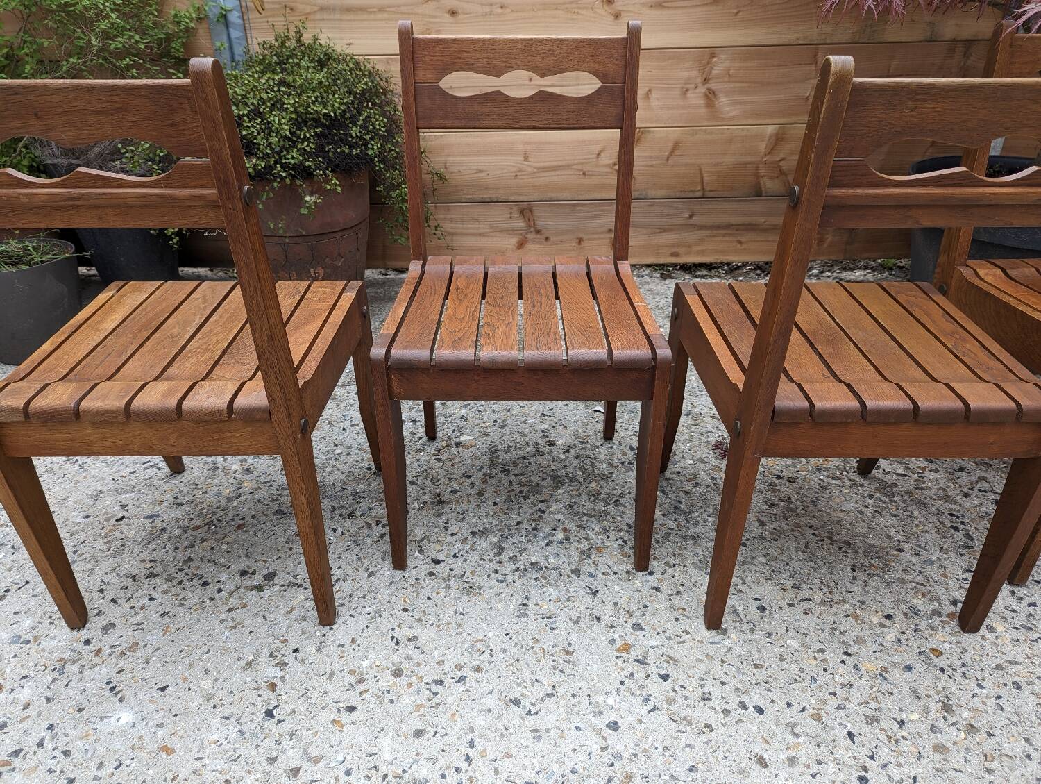 Vintage wooden chairs from the 60s