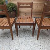 Vintage wooden chairs from the 60s