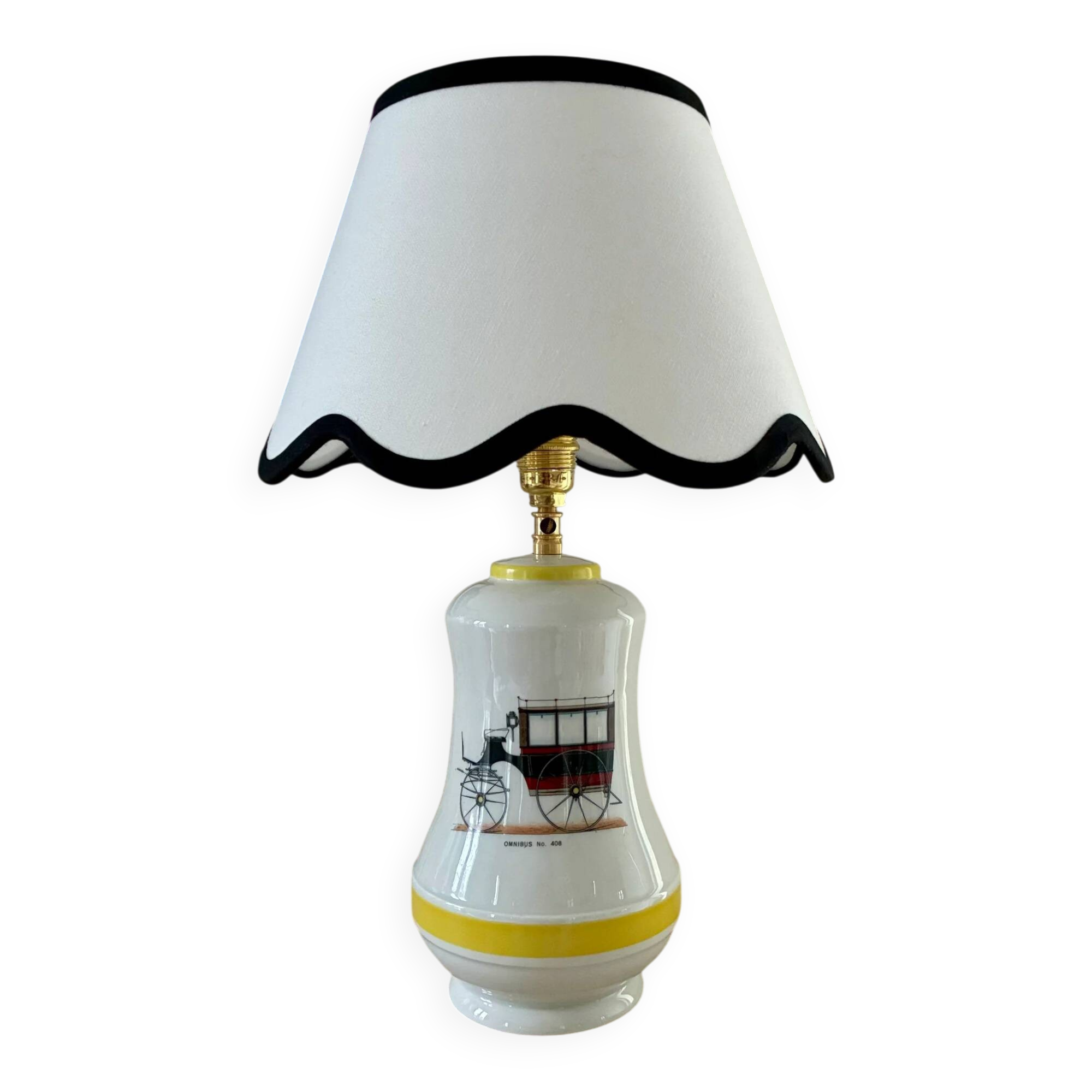 Small "Paris" lamp in porcelain - 1970