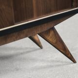 Scandinavian Mid-Century Modern Walnut Vintage Cabinet, 1960s