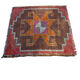 Tapis herki kurde vintage, 100 x 100 cm