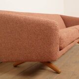 Vintage sofa | 3-seater | ML-90 | pink | reupholstered
