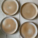 Lot de 4 assiettes Grès du marais France