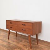 Mid-century danish teak chest of drawers, 1960s.