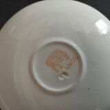 Set of six flat plates in earthenware XXth