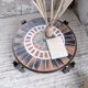Round coffee table Roger Capron herbarium terracotta