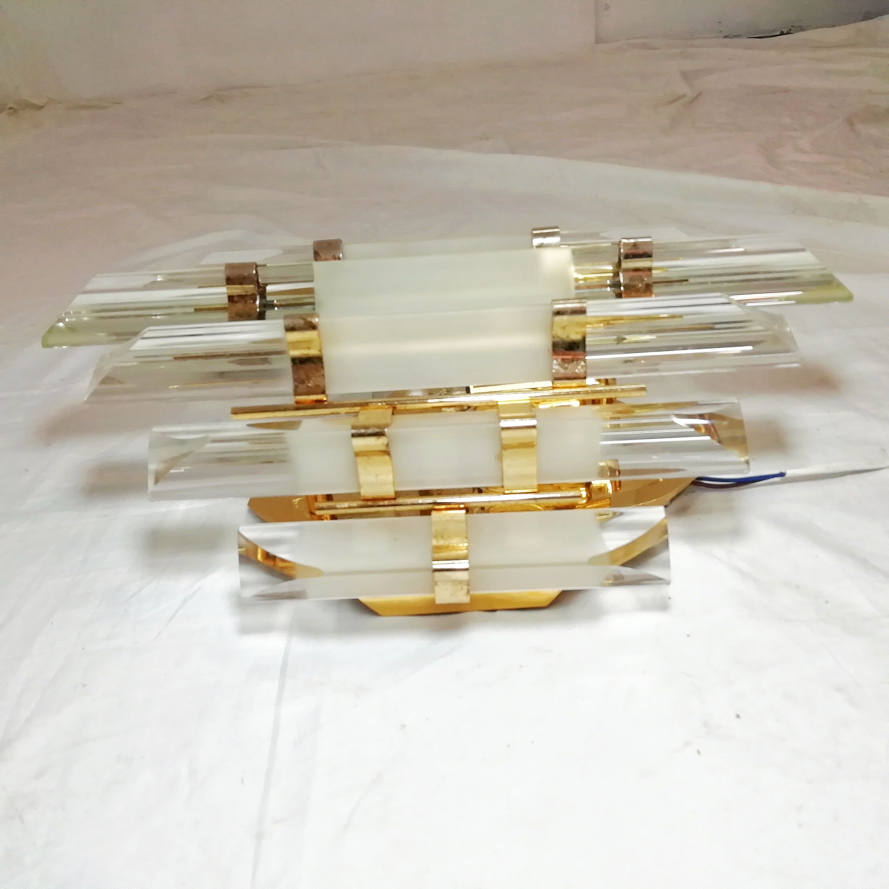 Glass wall sconce "Paolo Venini". 1970s