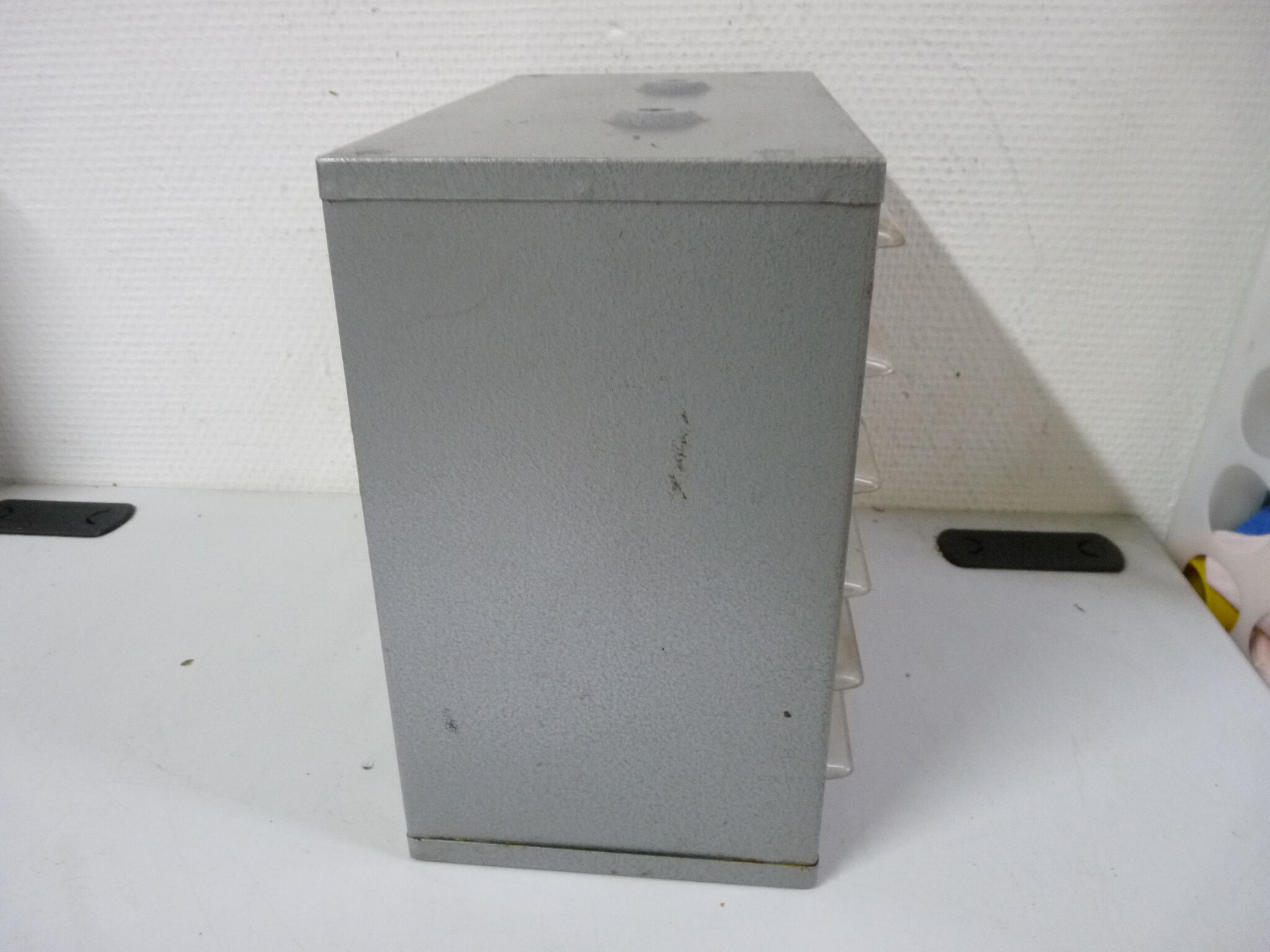 Storage locker with drawer for workshop
