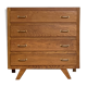 Commode vintage en chêne pied compas