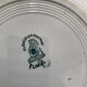 Series of 5 antique flat plates