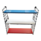 Tomado Holland vintage string wall shelf blue, white, red