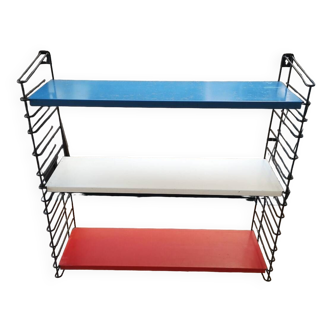 Étagère murale Tomado Holland vintage string bleu, blanc, rouge