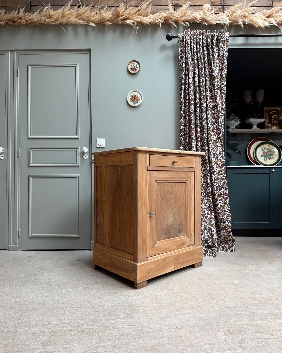 Large walnut jam cupboard (restored)