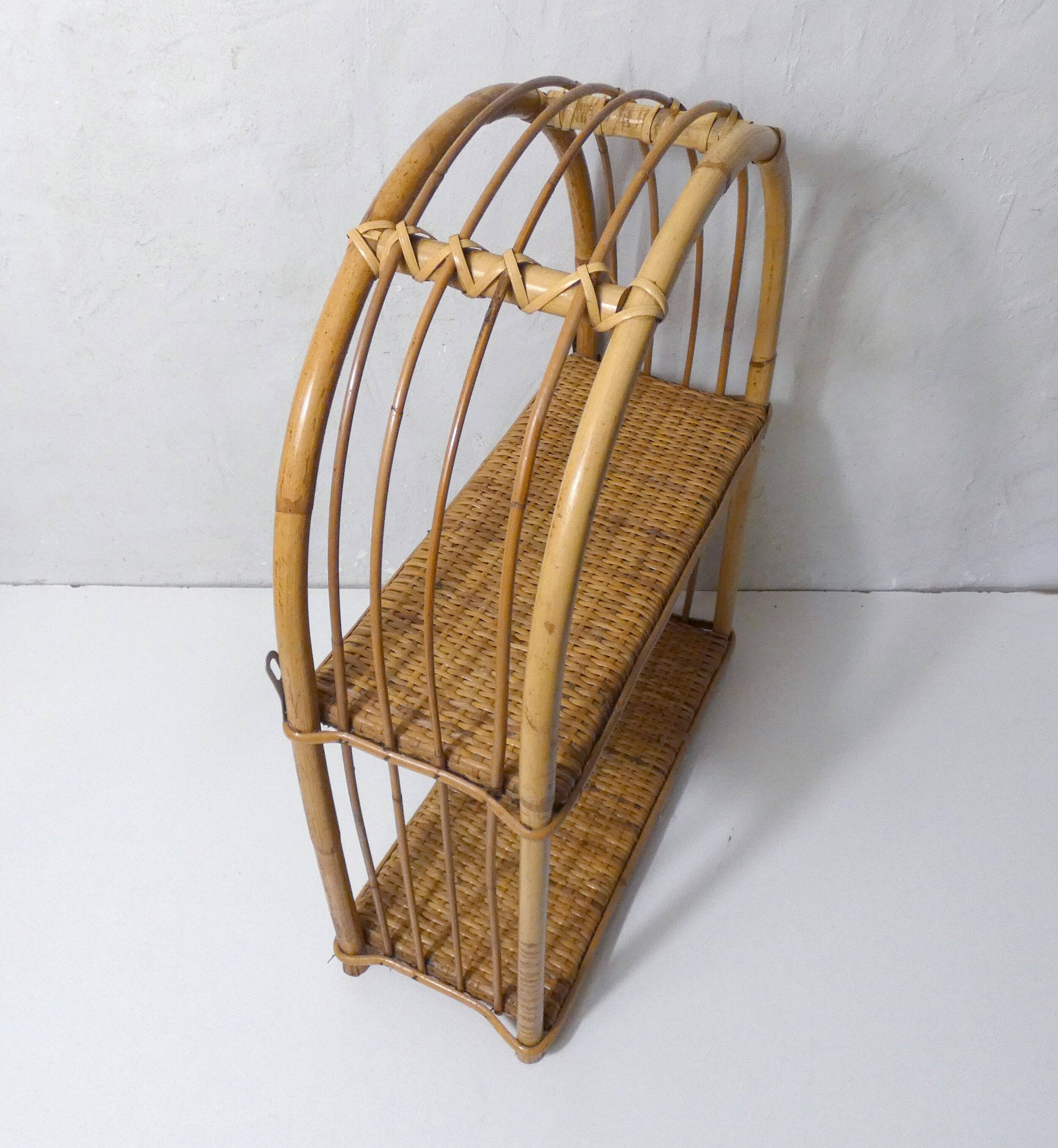 rattan shelf