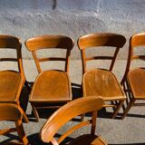 Set of 7 luterma bistro chairs