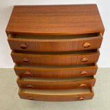 Commode en teck du milieu du siècle  Danemark années 1960