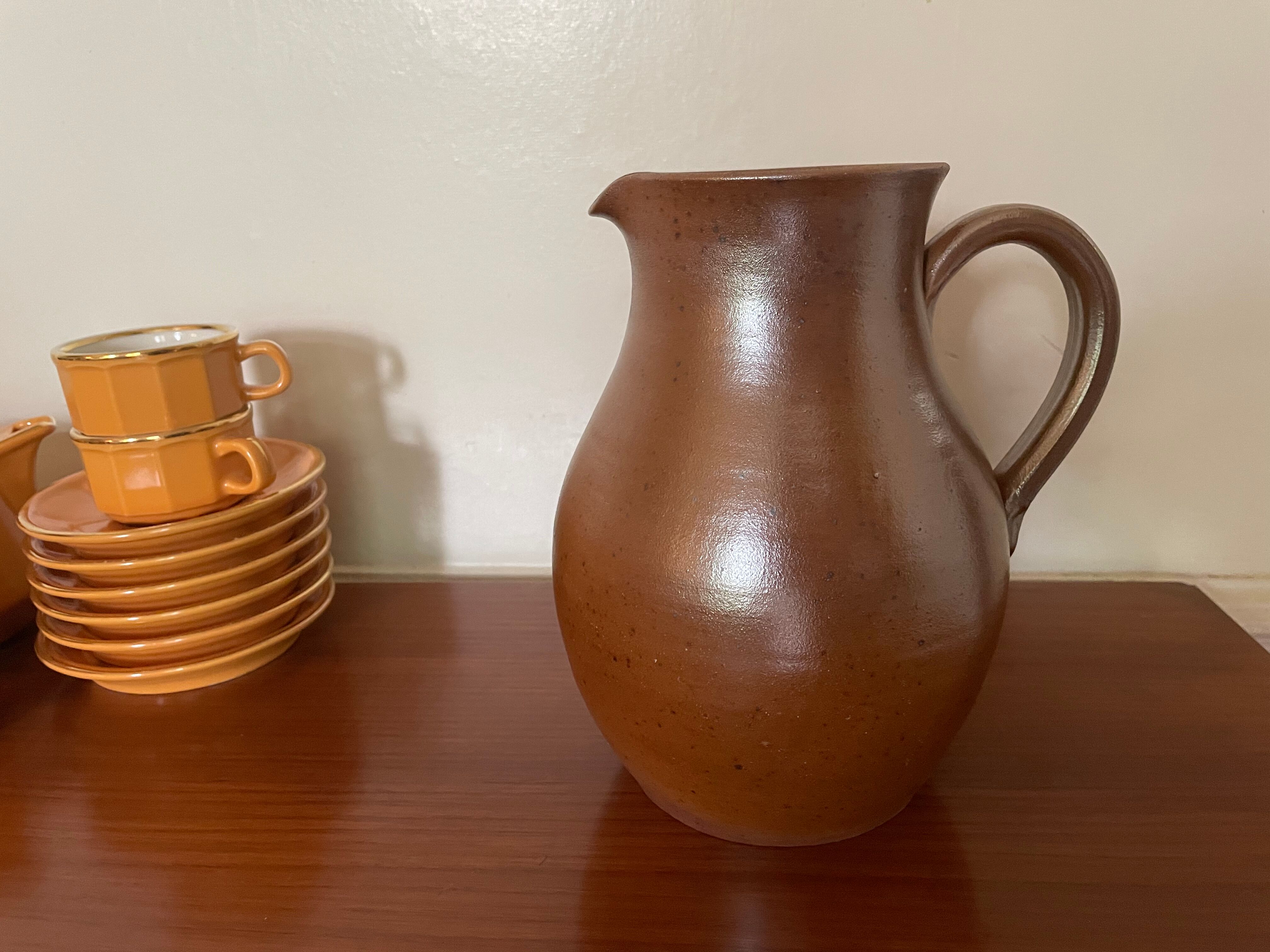 Stoneware pitcher