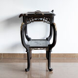 Japanese-style wooden side table mounted Gabriel Viardot